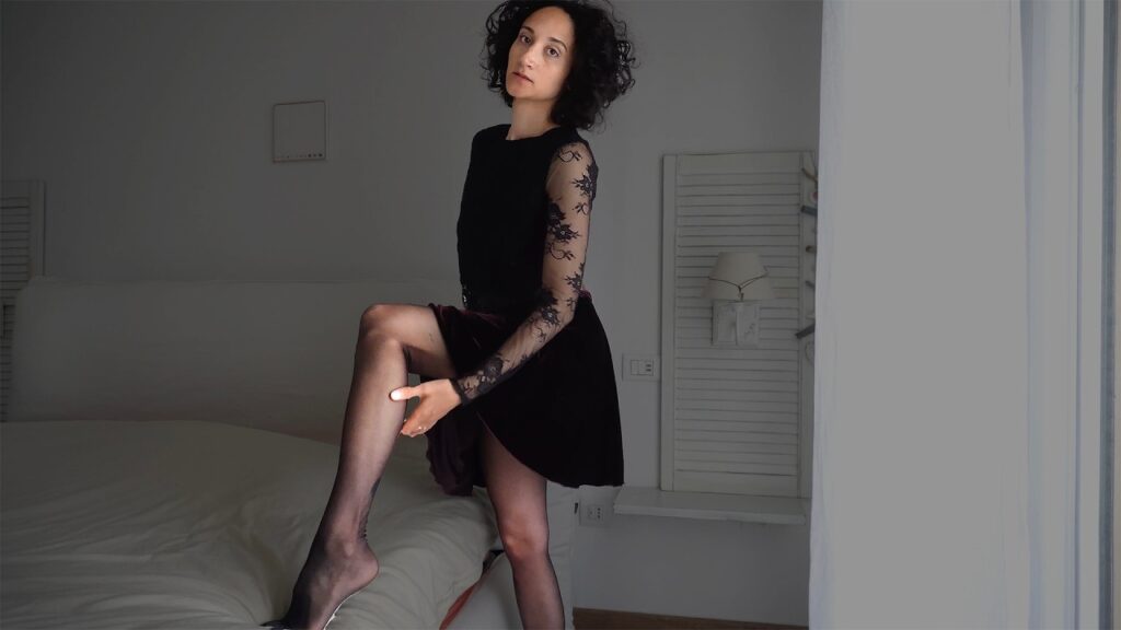 [4k] Ariannys prova i collant neri Golden Lady My Secret 20den